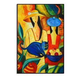 Abstract Oil Painting Wall Art Retro - 150x220cm