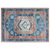 5 x 7 Inch Distressed Vintage  Area Rug - Multi-color