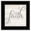 "Simple Words - Faith" by Marla Rae Print, Black Frame