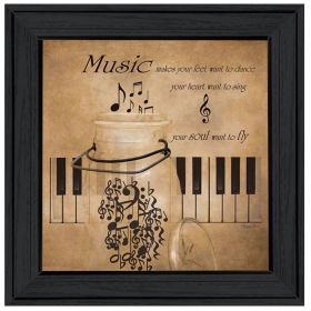 "Music" By Robin-Lee Vieira, Framed Print, Black Frame