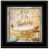 "A Bit of Bubbly" By Ed Wargo Framed Print, Black Frame