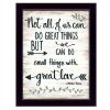 "Great Love" by Annie LaPoint,Framed Print, Black Frame