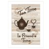 "Tea Time" by Millwork Engineering Framed Print, White Frame