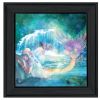 "Woodland Cove Mermaid" by Bluebird Barn Print, Black Frame