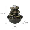 Rock Cascading Tabletop Water Fountain with LED Light 8.3 in.