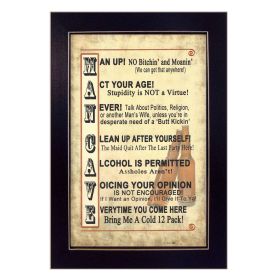 "Man Up" by Millwork Engineering Framed Print, Black Frame