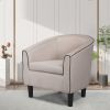 Modern Accent Arm Chair, Suit for Living Room or Bedroom (Fabric Beige)