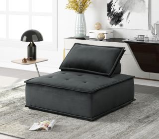 Tufted Seat Black 81402