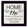 "Home - the Story of Who We Are" by Cindy Jacobs Print, Black Frame