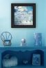 "Sailing White Waters" by Bluebird Barn Group Framed Print, Black Frame