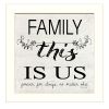 "Family - This is Us" by Cindy Jacobs  Framed Print, White Frame