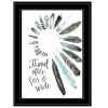 "Travel Often Far and Wide" by Masey St Print, Black Frame