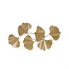 Faye Gold Foil Metal Ginkgo Leaf Wall Decor