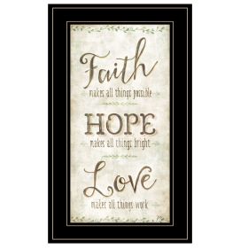 "Faith" by Mollie B, Framed Print, Black Frame