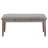 Solid Wood  Bench Upholstered for End of Bed, Dining Room, Living Room,