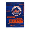 METS OFFICIAL MLB Raschel Throw Blanket; 60" x 80"