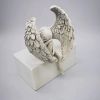 Sorrow Angel Statue; Pure White Love Angle With Wings Sculpture