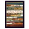 "Our Family Rules" By Marla Rae, Printed Wall Art, Ready To Hang Framed Poster, Black Frame