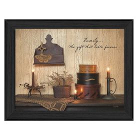 "Forever Family" By Susan Boyer, Printed Wall Art, Black Frame