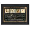 "Love" By Marla Rae, Printed Wall Art, Ready To Hang Framed Poster, Black Frame