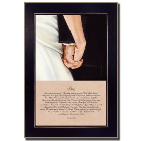 "I Do" By Bonnie Mohr, Printed Wall Art, Black Frame