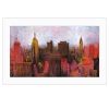 "NYC Skyline" by Cloverfield & Co Print, White Frame