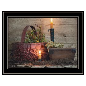 "The Red Basket" Framed Wall Art, Decoration by Susie Boyer