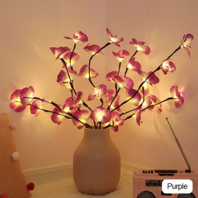 20 LED String Light Orchid Branch Garland Light Vase