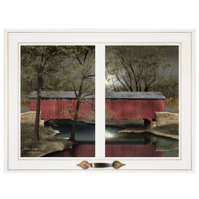 "Warm Summer's Eve" by Billy Jacobs, Print, White Window-Style Frame