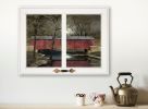 "Warm Summer's Eve" by Billy Jacobs, Print, White Window-Style Frame