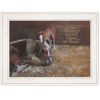 "A Mother Love (Horses)" by Pam Britton, White Frame