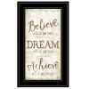 "Believe" by Mollie B, Print, Black Frame