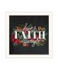 "Have Faith" by House Fenway, Ready to Hang Framed Print, White Frame