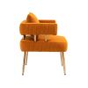 COOLMORE Accent Chair Gold, with Golden feet