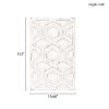 Ralston Ivory Geometric Carved Wood Wall Decor