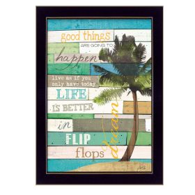 "Good Things" By Marla Rae, Printed Wall Art, Framed Poster, Black