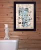 "If You Sprinkle When You Tinkle" by Artisan Debbie Dewitt Print, Black Frame