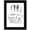 "Breathing Dreams Like Air" by Seven Trees Design Print, Black Frame