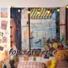 Window Venice Wall Tapestry Vintage Oil Painting; 29x39 inch