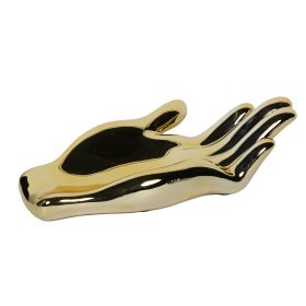 Ceramic Hand Sculpture in Gold -Decorative Piece for Your Home