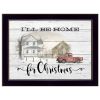 "I'll be home for Christmas" By Billy Jacobs, Framed Print, Black Frame