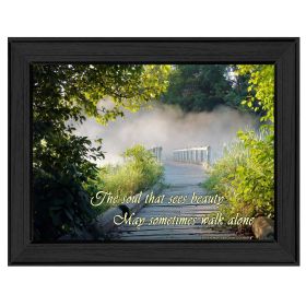 "Beauty" By Trendy Decor4U, Printed Wall Art, Ready To Hang Framed Poster, Black Frame