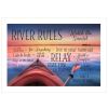 "River Rules" by Lori Deiter,  Framed Print, White Frame