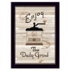 "The Daily Grind" by Millwork Engineering, Framed Print, Black