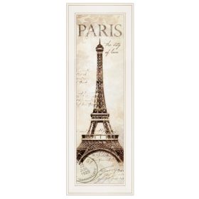 "Paris Panel" by Cloverfield & Co, Print, White Frame