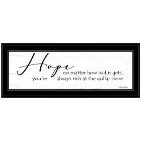 "Hope" by Lori Deiter, Framed Print, Black Frame