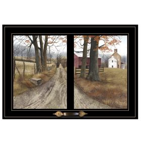 "The Road Home" by Billy Jacobs, Black Window-Style Frame