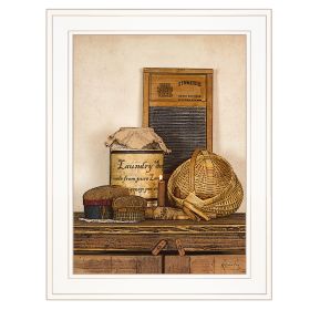 "Laundry Soap" by Artisan Susie Boyer, Framed Print, White