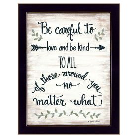 "Be Careful" by Annie LaPoint, Print, Black Frame