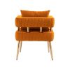 COOLMORE Accent Chair Gold, with Golden feet